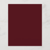 Budget Simple Burgundy Moderne Wedding Invitation (Achterkant)