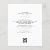 Budget Simple Calligraphy Photo All-in-One Weddens (Achterkant)