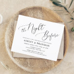 Budget Simple Calligraphy Rustic Rehearsal Dinner<br><div class="desc">De Eenvoudige Innodigingen van de Rustische Rehearsal van de Begroting voegen douanetekst aan de rug toe om het even welke extra informatie te verstrekken nodig voor uw gasten.</div>