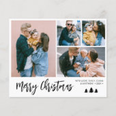 Budget Simple Collage Snowy Kerstfeestdag Flyer (Voorkant)