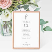 Budget Simple Elegant Minimal Wedding Seating Seat