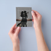 Budget Simple Elegant Photo Wedding Invitation Flyer (Hand)