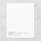 Budget Simple Employee Holiday Party Small Invite (Achterkant)