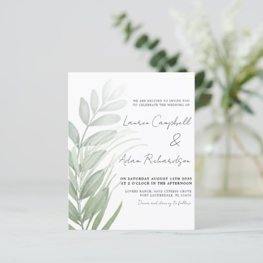 Budget Simple Foliage Green Weddenation (Staand voorkant)