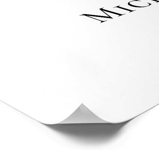 Budget Simple Funeral Welcome Sign Poster (Hoek)