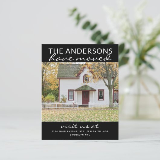 Budget Simple Home Photo Moving Black Announge (Staand voorkant)