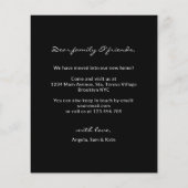 Budget Simple Home Photo Moving Black Announge (Achterkant)