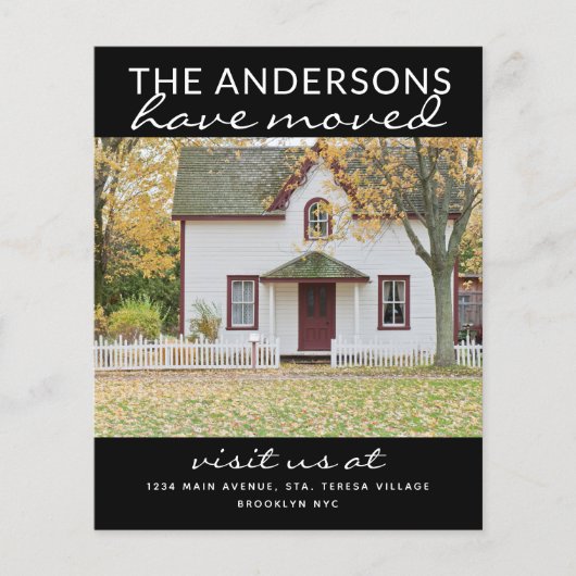 Budget Simple Home Photo Moving Black Announge (Voorkant)