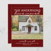 Budget Simple Home Photo Moving Red Announounge (Voorkant / Achterkant)