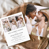 Budget Simple Minimalist Photo Elegant Wedding Flyer