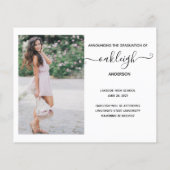 Budget Simple Modern 2 Photo Afstuderen (Achterkant)