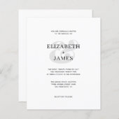 BUDGET Simple Modern Minimalist Weddenschap (Voorkant / Achterkant)