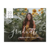 Budget Simple Moderne 2 Photo Afstuderen kondigt a