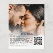 Budget Simple Moderne 2 Photo Wedding Invitation (Achterkant)