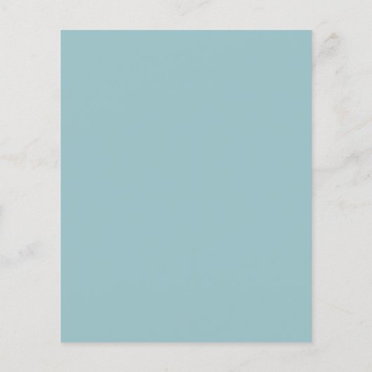 Budget Simple Pastel Eucalyptus Weduwen Uitnodigin (Achterkant)