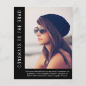 Budget Simple Photo Black Afstuderen (Achterkant)