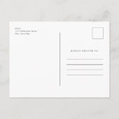 Budget Simple Photo Memorial Funeral Invitation Uitnodiging Briefkaart (Achterkant)