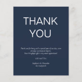 Budget Simple Photo Navy Blue Hartelijk dank (Voorkant)