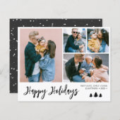 Budget Simple Photo Snowy Kerstfeestdag (Voorkant / Achterkant)