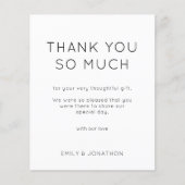 Budget Simple Photo Weddenschap Black White Hartel (Voorkant)