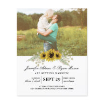 Budget Simple Photo Wedding Sunflower