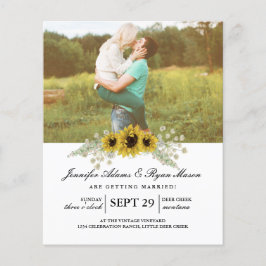 Budget Simple Photo Wedding Sunflower