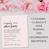 Budget Simple Pink Weduwen Ontvanging Uitnodiging