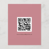 Budget Simple QR Code Script Weddenroze RSVP (Achterkant)