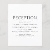 Budget Simple Reception Black White Wedding Encl (Voorkant)