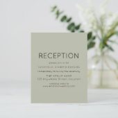 Budget Simple Reception Soft Sage Wedding Encl (Staand voorkant)