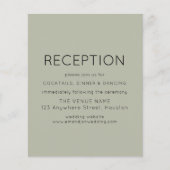 Budget Simple Reception Soft Sage Wedding Encl (Voorkant)