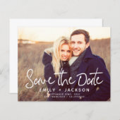 Budget Simple Save the Date Photo Notice (Voorkant / Achterkant)