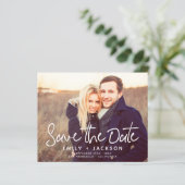 Budget Simple Save the Date Photo Notice (Staand voorkant)