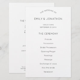 Budget Simple Text Black White Weduwprogramma