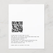 Budget Simple Text QR Code Weddenation (Achterkant)