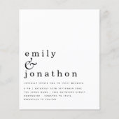 Budget Simple Text QR Code Weddenation (Voorkant)