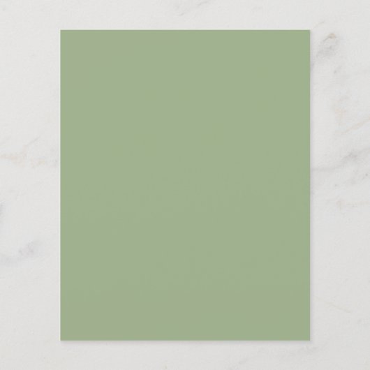 Budget Simple Text Sage Green Weddenation (Achterkant)