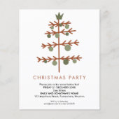 Budget Simple Tree-kerstparty uitgenodigd (Voorkant)