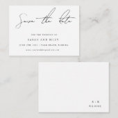 BUDGET Simple Weddenschap Save the Date Invitation Notitiekaartje (Voorkant / Achterkant)