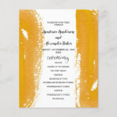 Budget Simple Wedding Program-kaart. (Voorkant)