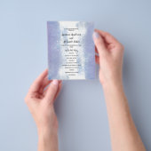 Budget Simple Wedding Program-kaart. Flyer (Hand)