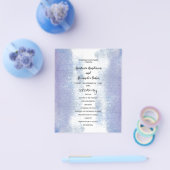 Budget Simple Wedding Program-kaart. Flyer (Enkel)