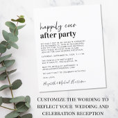 Budget Simple Wedding Reception Uitnodiging