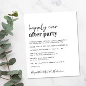 Budget Simple Wedding Reception Uitnodiging