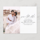 Budget Simple Wedding Save the Date Photo (Voorkant)