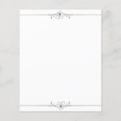 Budget Simple Wedding-uitnodiging. (Achterkant)