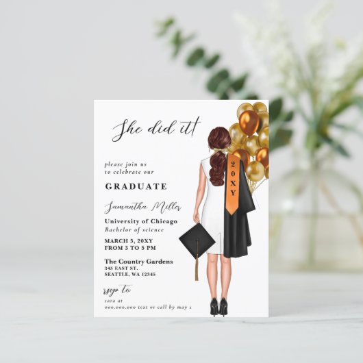 Budget Sinaasappel Eenvoudige foto Ze deed het Afs (Staand voorkant)