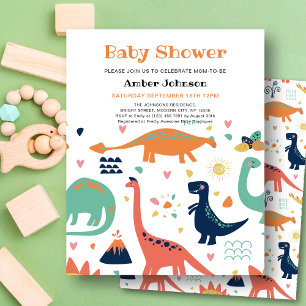 BUDGET Sinaasappel Groene Baby Dinosaur Leuk Baby  Flyer