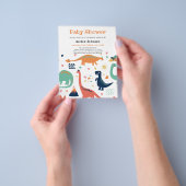 BUDGET Sinaasappel Groene Baby Dinosaur Leuk Baby Flyer (Hand)