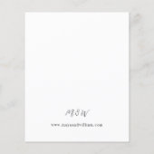 Budget Sinaasappels Rustieke Kerstbruiloft Flyer (Achterkant)